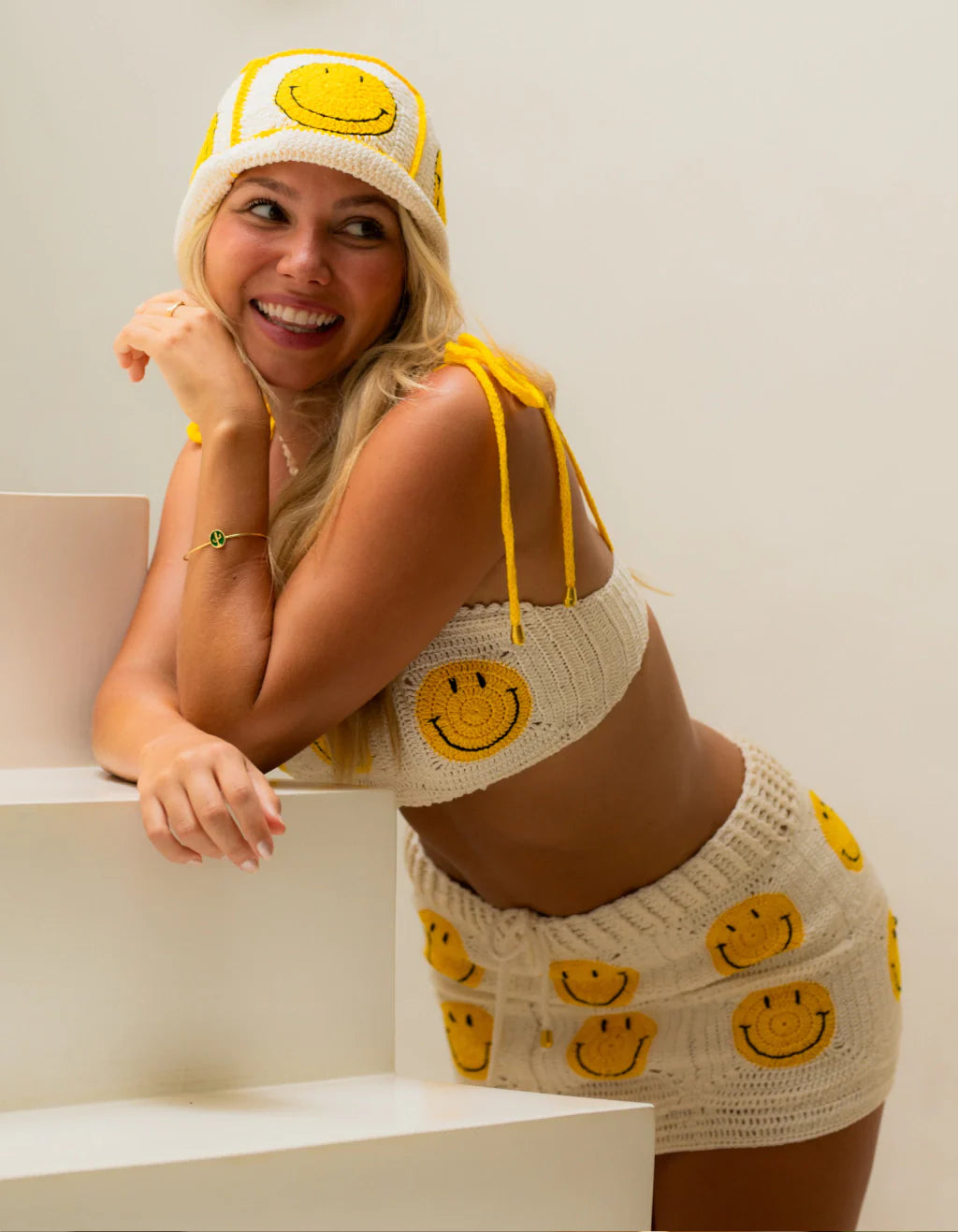 Bucket Crochê Smile